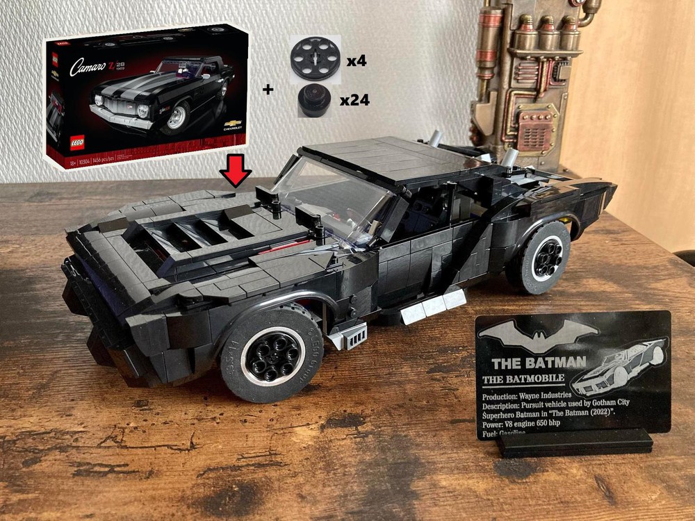 Hi! It's my lego version of Pattinson's 2021 batmobile : lego