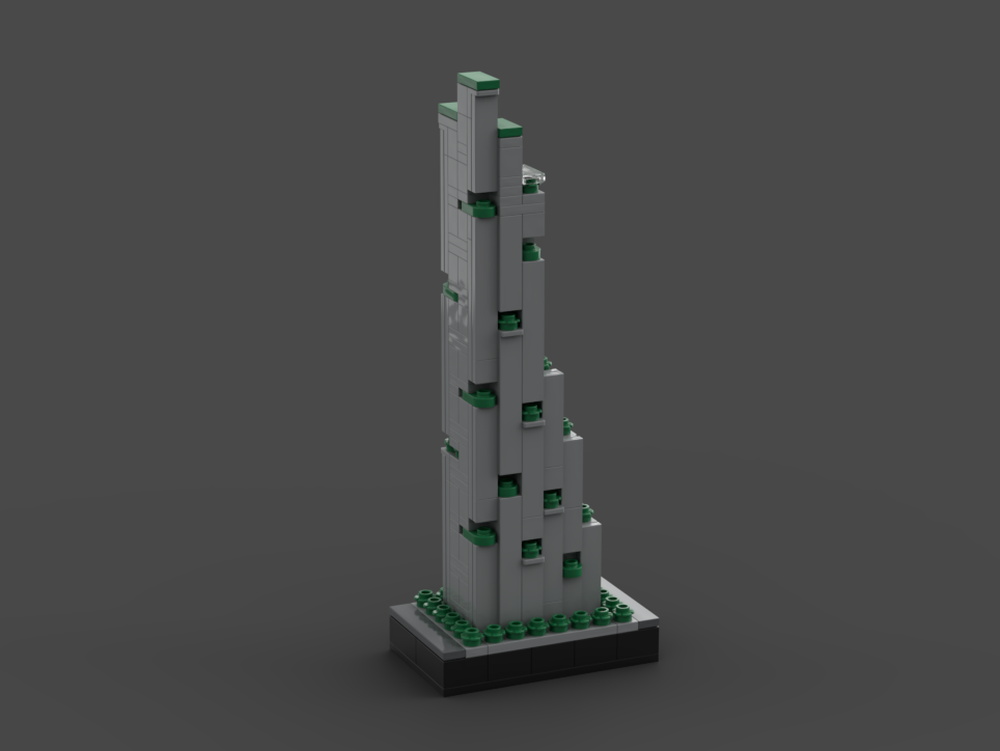 LEGO MOC 2 World Trade Center (2022) by Taters | Rebrickable - Build ...