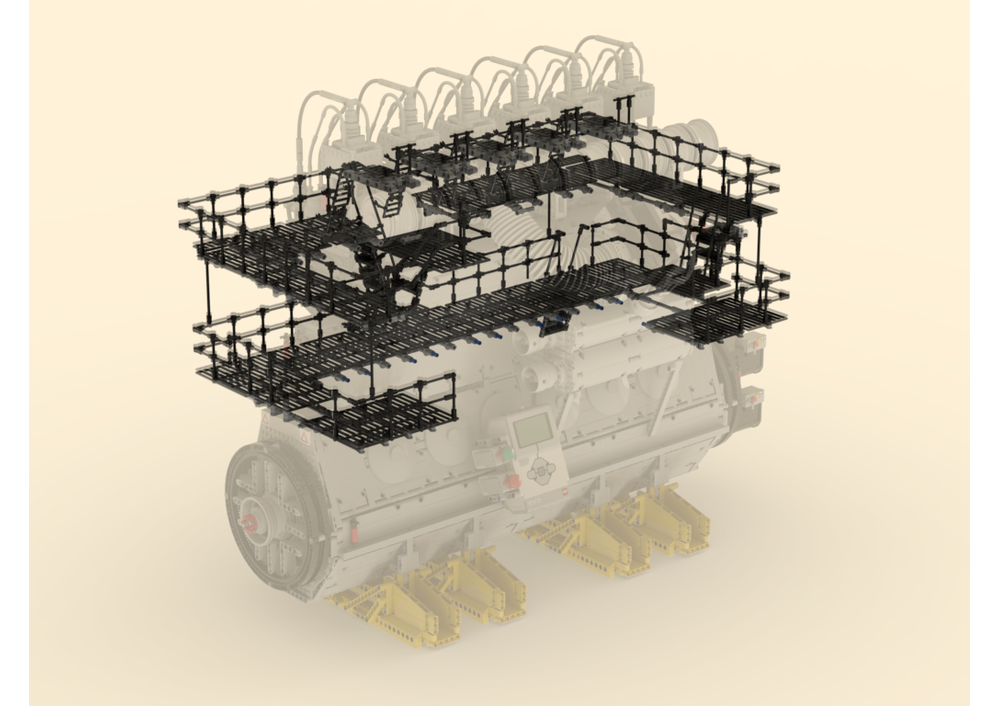 LEGO MOC-137210 2-Stroke Marine Diesel Engine (Mindstorms Version) by ...