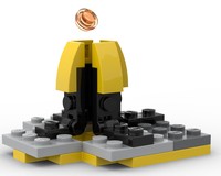 31014 Asteroid Worm and Nano Millennium Falcon
