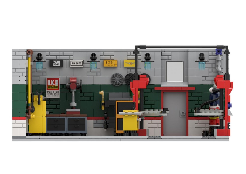 LEGO MOC-137417 Speed Champion Car Workshop inside by UK