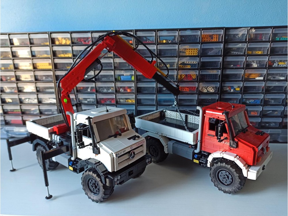 LEGO MOC PNEUMATIC KNUCKLE BOOM CRANE MODULE FOR UNIMOG LEGO MOC PNEUMATIC KNUCKLE BOOM CRANE MODULE FOR UNIMOG