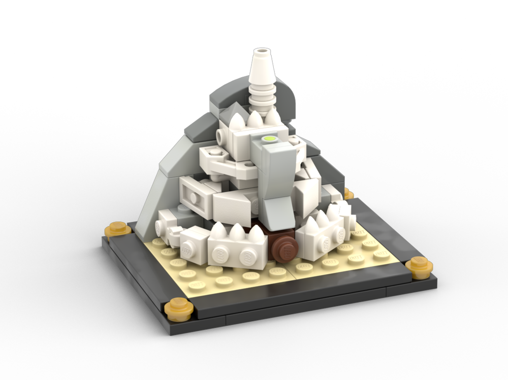 Microscale Minas Tirith by Koen Zwanenburg : r/lego
