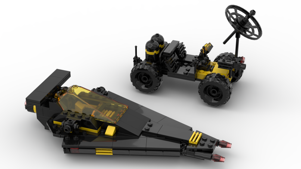 Lego Moc Blacktron Patroller And Assault Rover By Watson.lego 