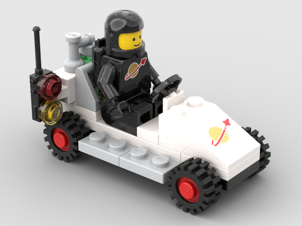 LEGO MOC Classic Space Uranium Transport Buggy by TheBasicType Rebrickable Build with LEGO