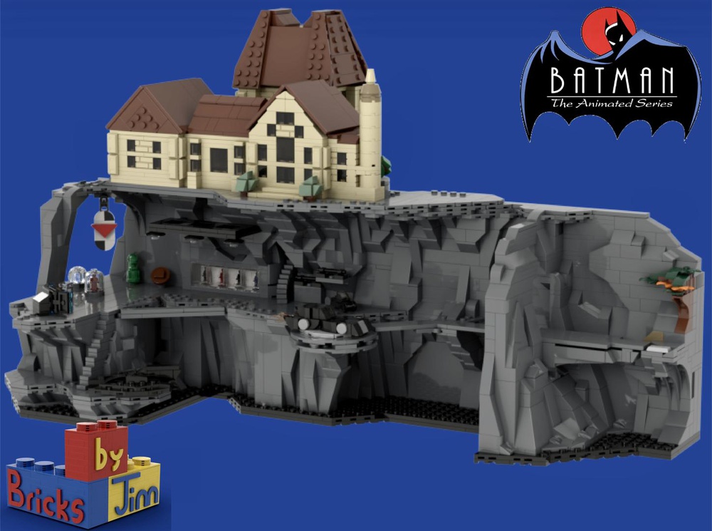 LEGO MOC Micro Batcave and Wayne Manor The Animated Series BTAS by  BricksbyJim | Rebrickable - Build with LEGO
