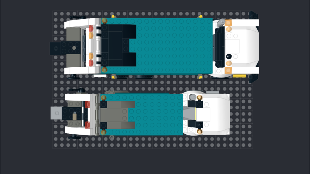 LEGO MOC 60386 Recycling Truck 8-Wide Conversion by JaCor653