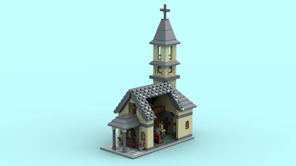 LEGO MOC City Church Roof Dark Bluish Grey by rickijam | Rebrickable ...