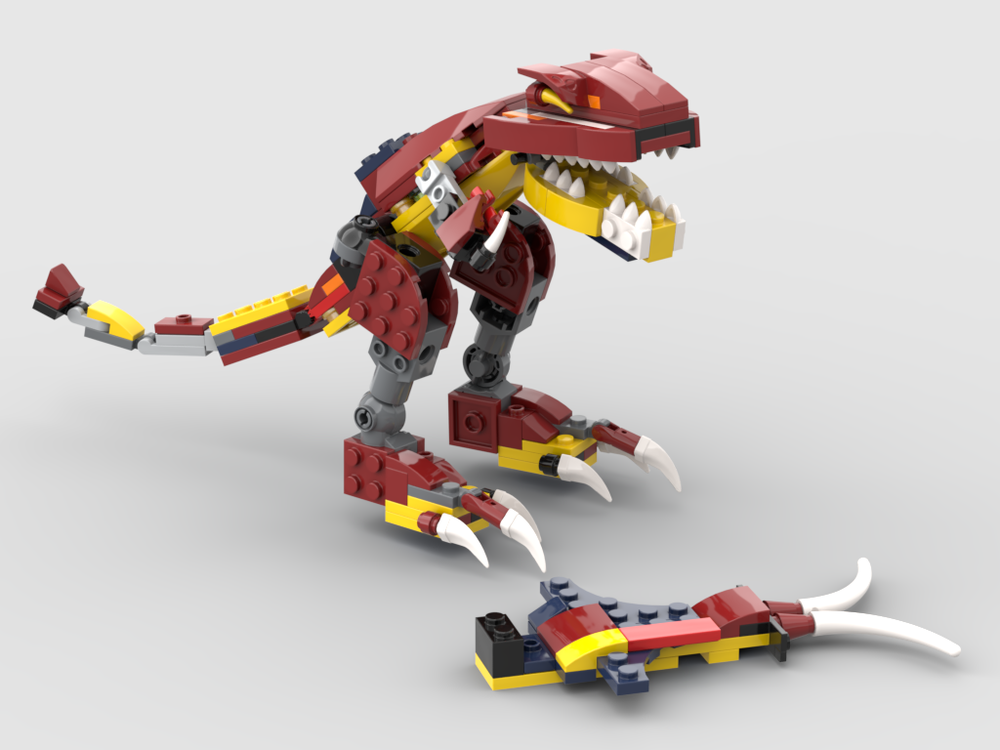 Lego Moc Tyrannosaurus Rex31102 By Raptor9889 Rebrickable Build With Lego 4809