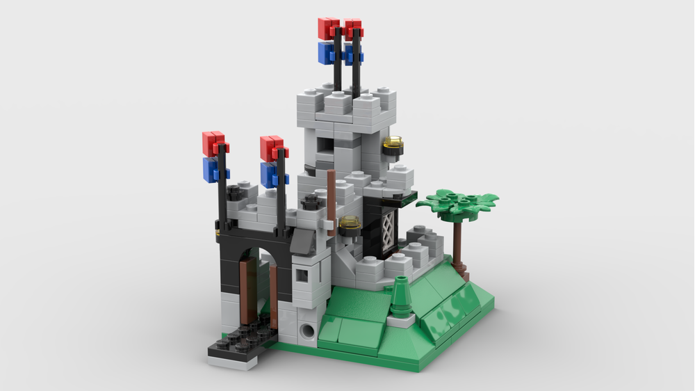 LEGO MOC Mini 6081 Kings Mountain Fortress by christromans