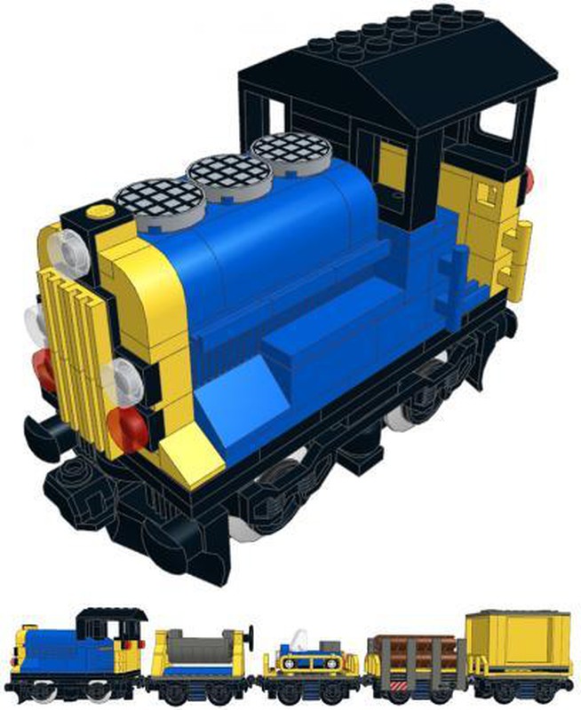 LEGO MOC Mini Cargo Train - Locomotive by DasMatze | Rebrickable ...