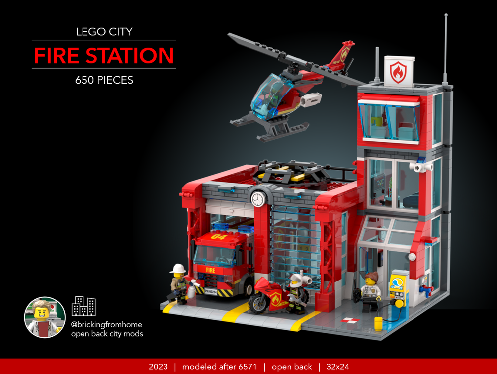 LEGO MOC Lego City Fire | Rebrickable - with LEGO