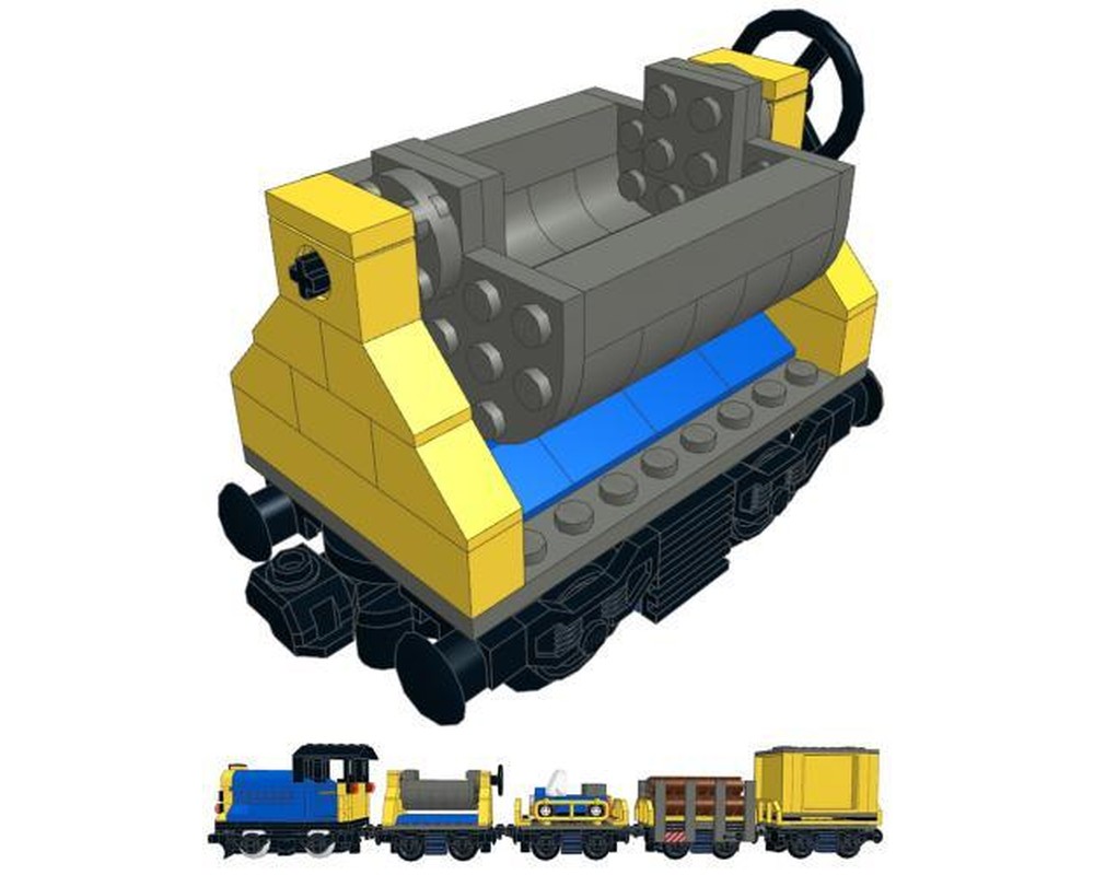 LEGO MOC1382 Mini Cargo Train Hopper (Train > 9V 2014) Rebrickable
