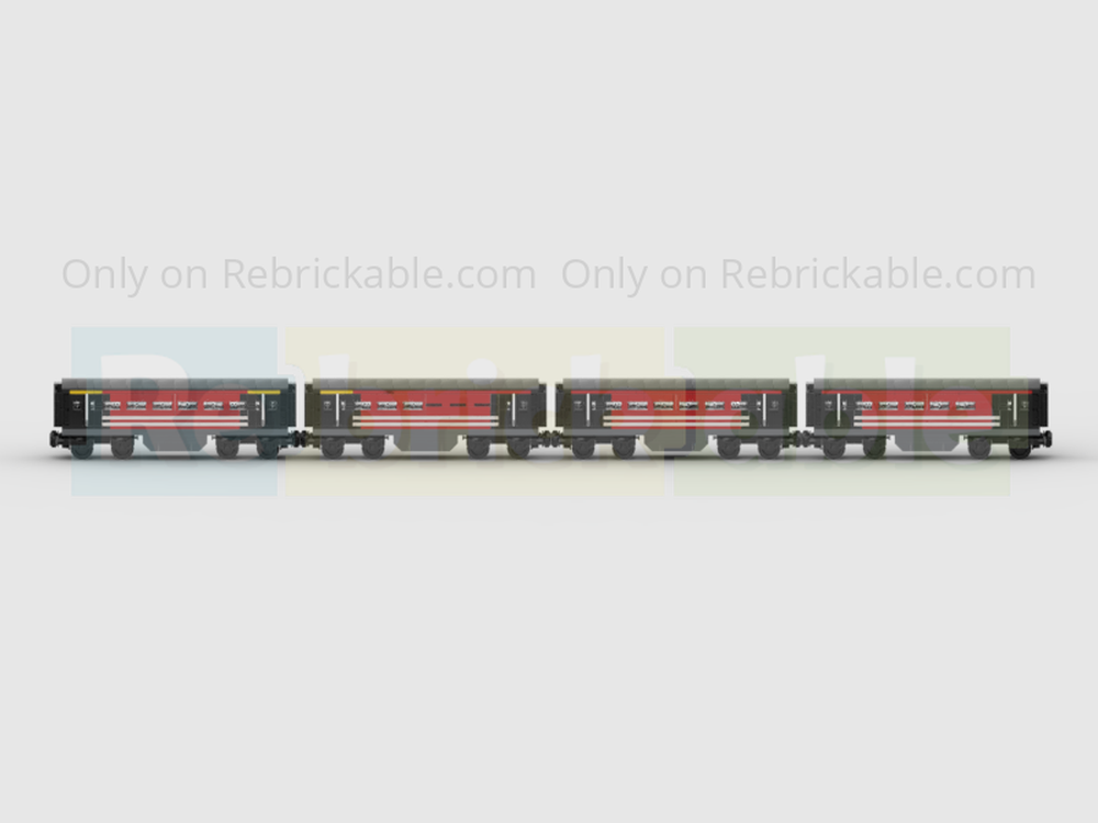 LEGO MOC Rake Of 4 MK3 Carriages In Classic Virgin Trains Livery by ...