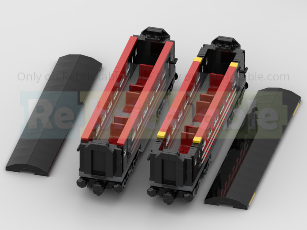 LEGO MOC Rake Of 4 MK3 Carriages In Classic Virgin Trains Livery by ...