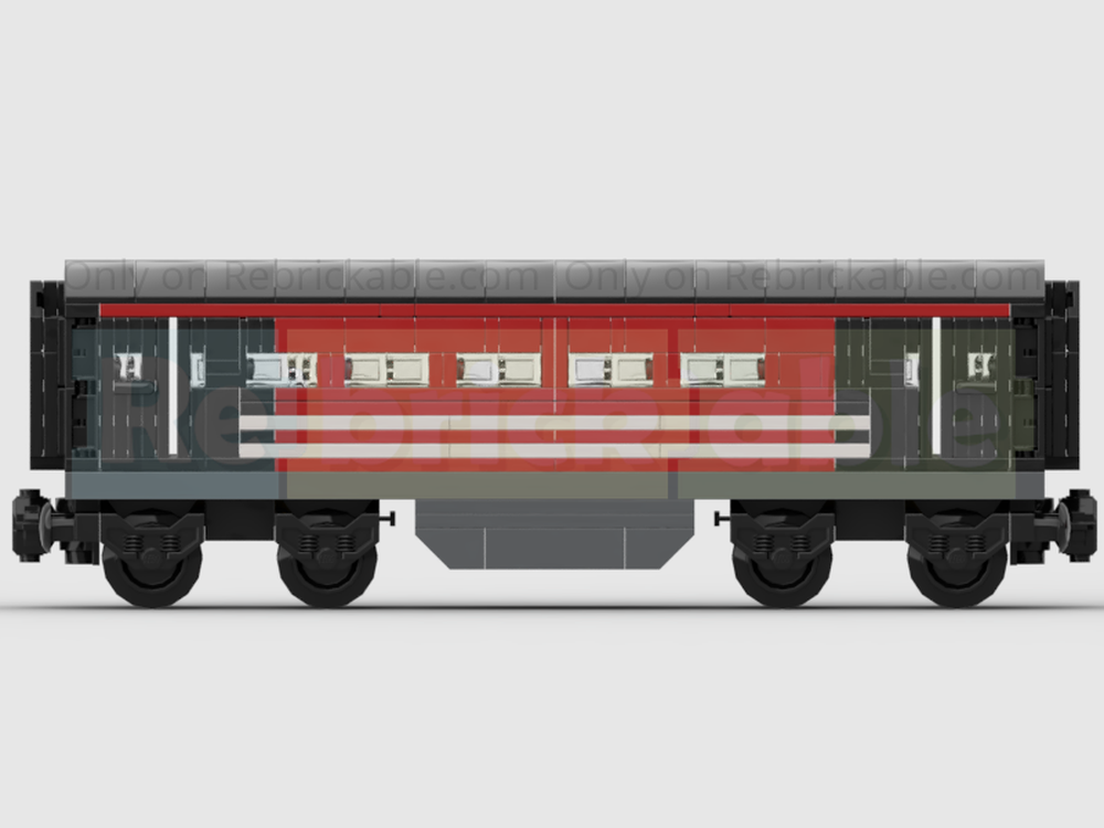 LEGO MOC Rake Of 4 MK3 Carriages In Classic Virgin Trains Livery by ...