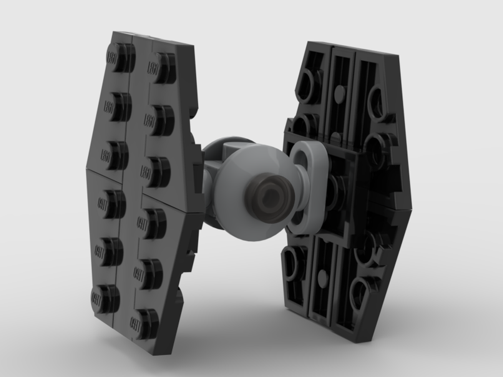 LEGO MOC micro scale TIE fighter by Lego things and stuff Rebrickable Build with LEGO