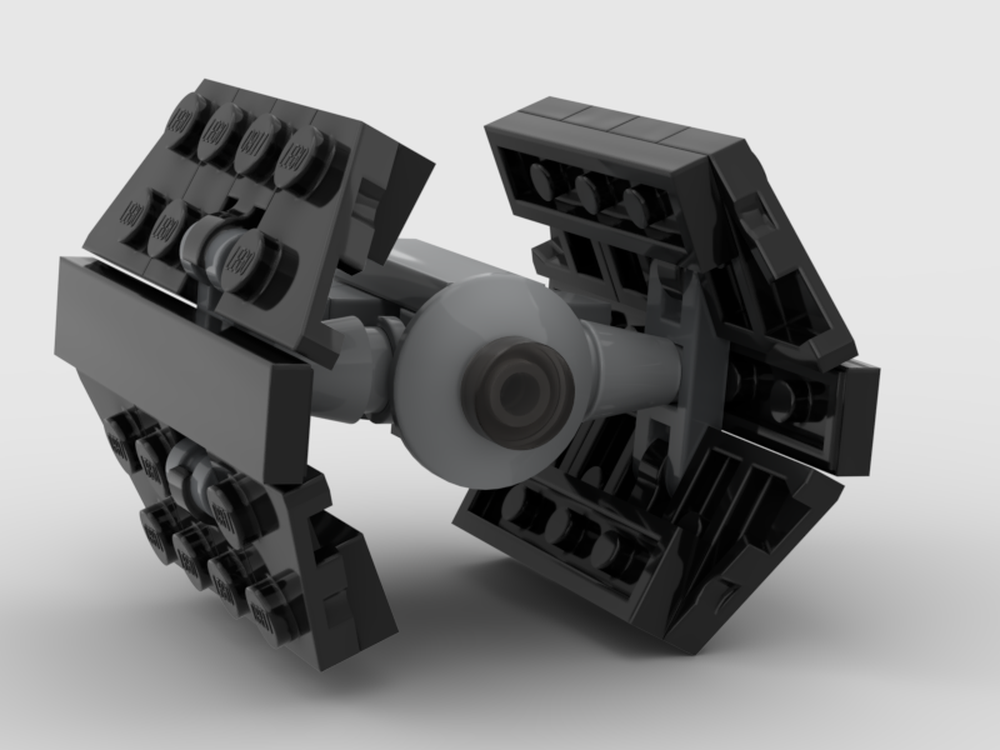 Lego Moc Micro Scale Tie Advanced X By Lego Things And Stuff Rebrickable Build With Lego