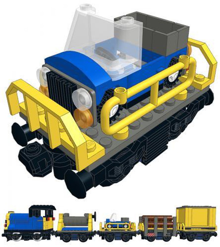 LEGO MOC Mini Cargo Train - Car Transporter by DasMatze | Rebrickable ...