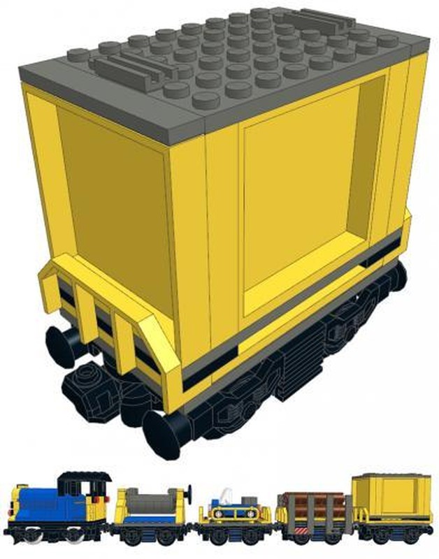 LEGO MOC Mini Cargo Train - Container Car by DasMatze | Rebrickable ...