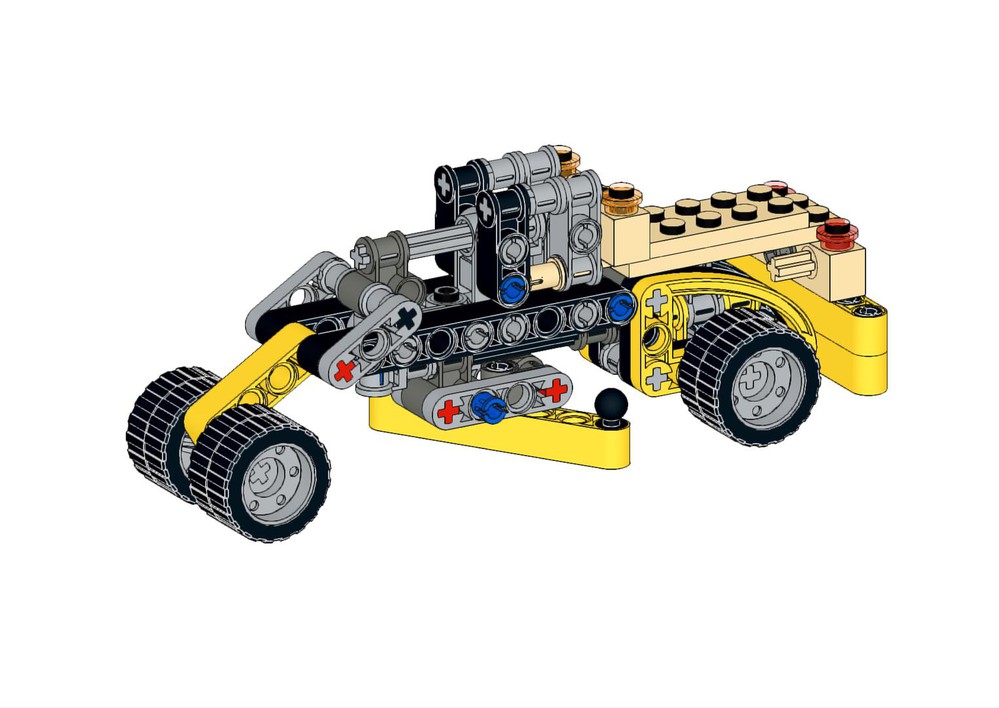 LEGO MOC Old Motor Grader by NARP | Rebrickable - Build with LEGO