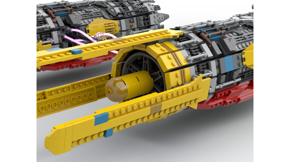 LEGO MOC Anakin Skywalker Podracer Cold Start by Mr.Platinum Rebrickable Build with LEGO