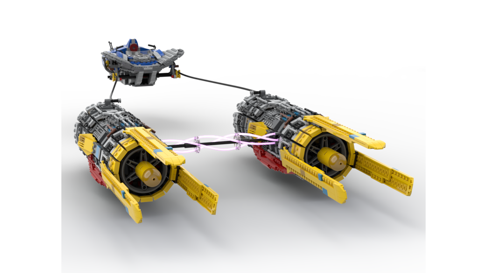 LEGO MOC Anakin Skywalker Podracer Cold Start by Mr.Platinum Rebrickable Build with LEGO