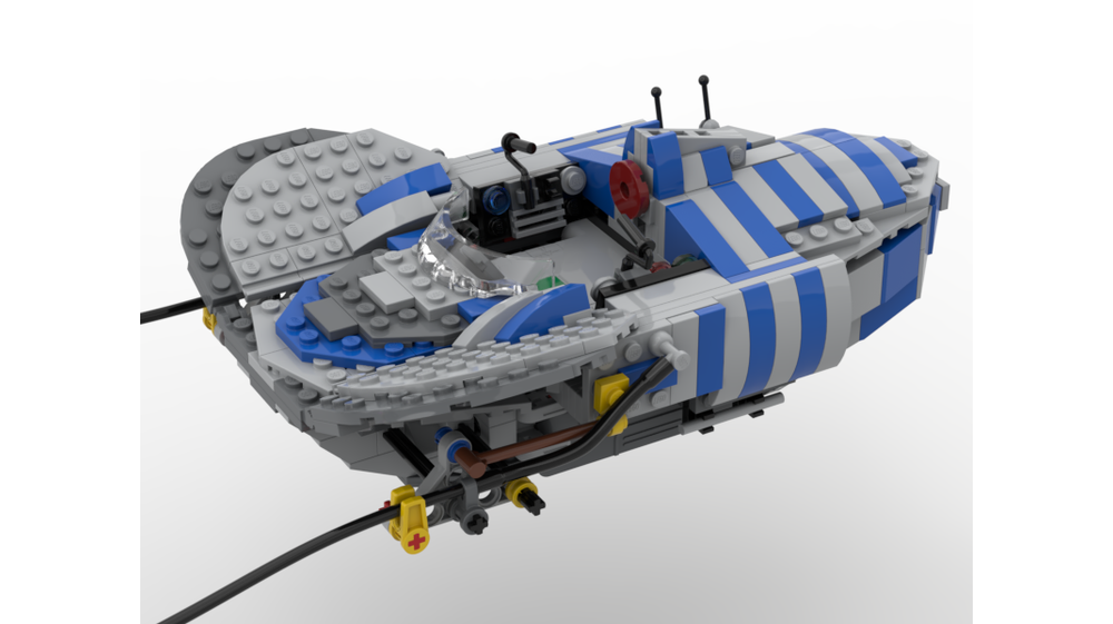LEGO MOC Anakin Skywalker Podracer Cold Start by Mr.Platinum Rebrickable Build with LEGO