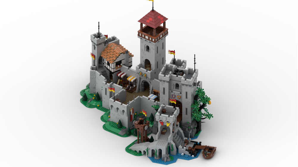 Lego Moc Lion Kinghts Castle Bridge Expansion By Lcas89 