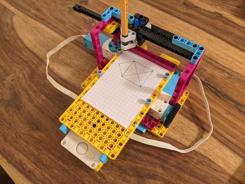 LEGO Spike Prime Plotter (XY, pen lift) by mareklew | Rebrickable - Build with LEGO