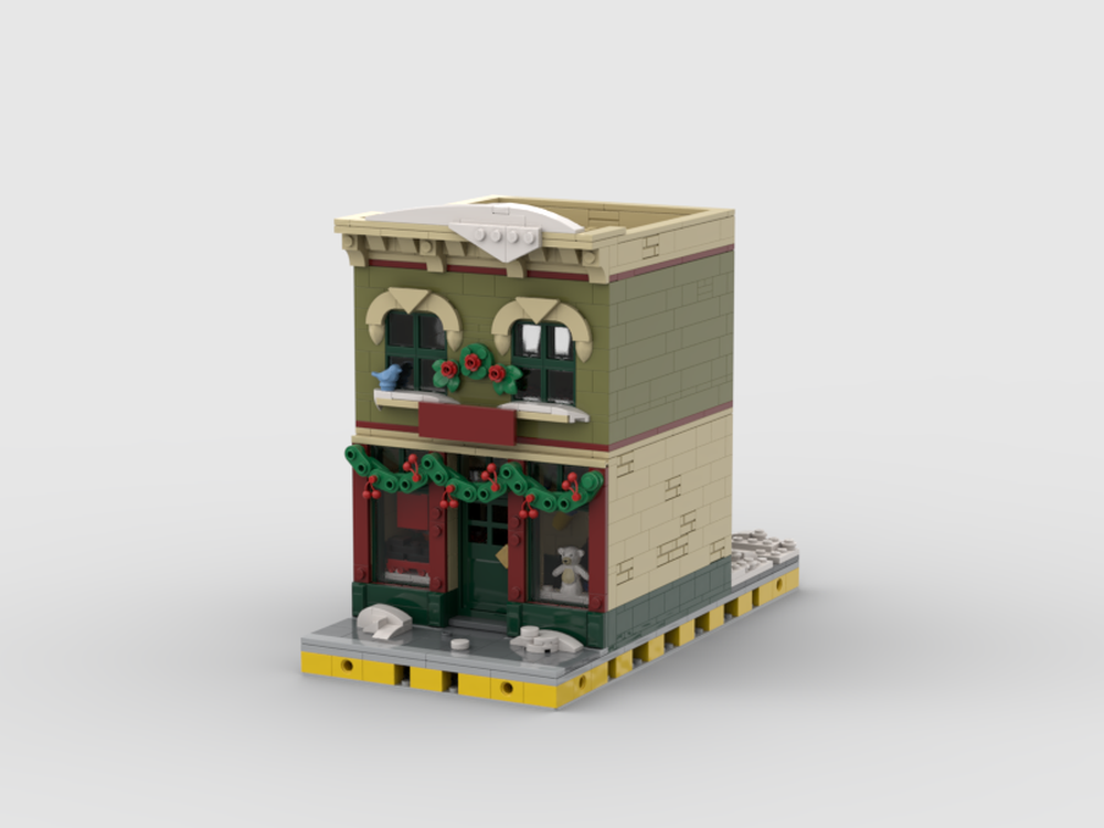 LEGO MOC Lego Holiday Main Street Toy Store Modular Building Moc from set  10308 by Bevinsbricks