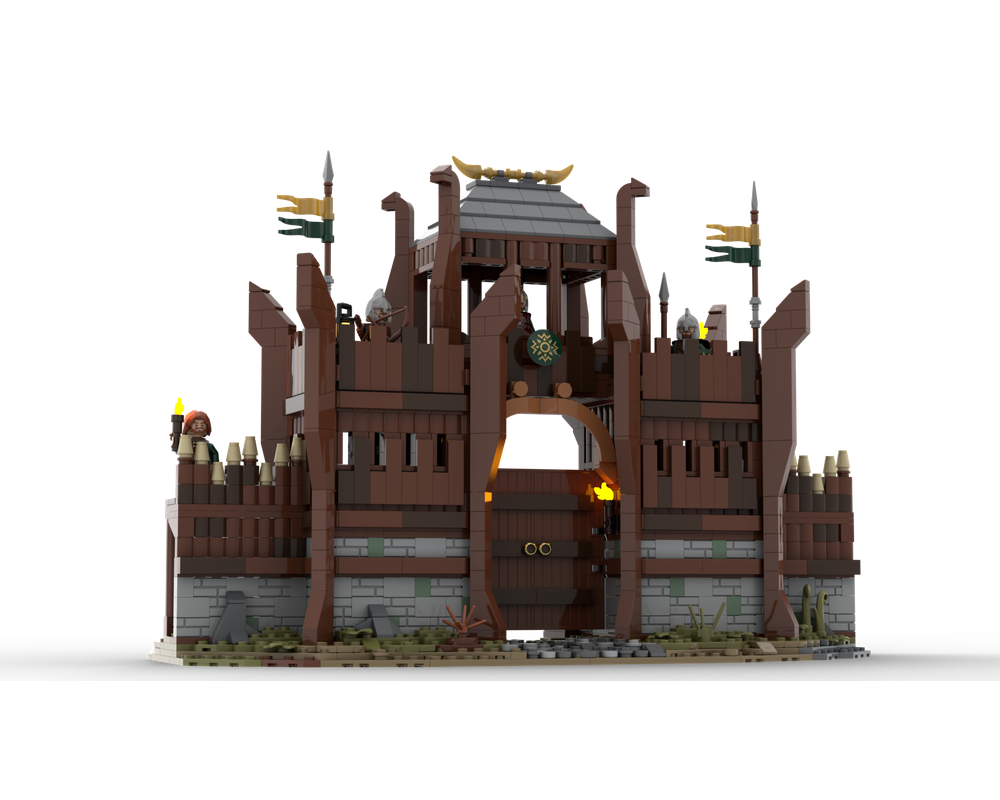 LEGO MOC Rohan Gates of Edoras by Legat_Of_Legion | Rebrickable - Build ...