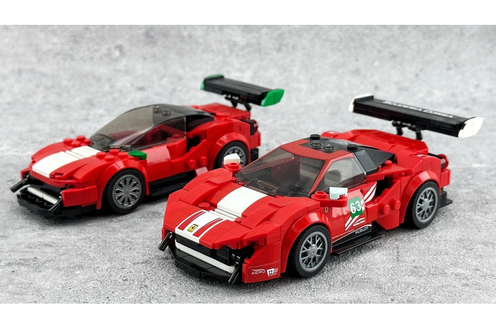 LEGO MOC 75886 Ferrari 488 GT3 - Speed Champions 8 Studs wide by
