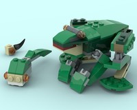 31058 frog & tadpoles