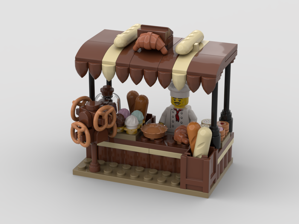 LEGO MOC Bakery Stand by gabizon | Rebrickable - Build with LEGO