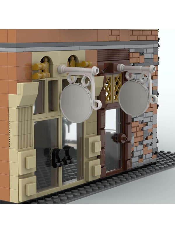 LEGO MOC Corner Modular Building with Rooftop Restaurant by ...