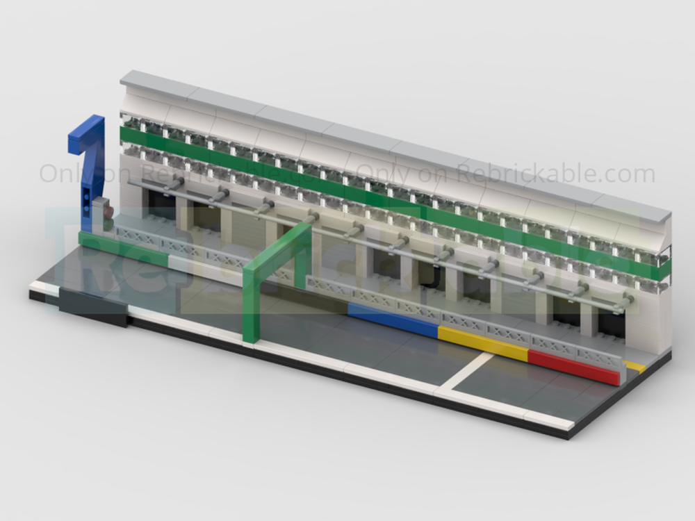 LEGO MOC Le Mans Circuit Start / Finish Line And Pit Lane by Andy