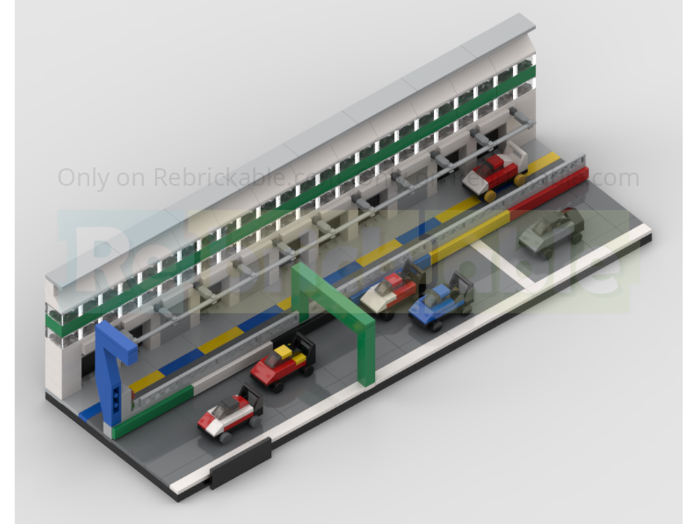 LEGO MOC Le Mans Circuit Start / Finish Line And Pit Lane by Andy