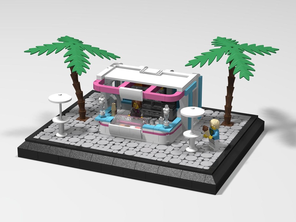 LEGO MOC Ice Cream Shop by The Undo Rebrickable Build with LEGO