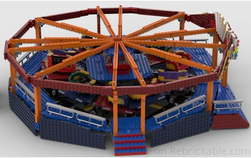 LEGO MOC Fairground Waltzer by Gdale | Rebrickable - Build with LEGO