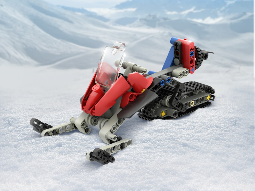 LEGO MOC 42148 Snowmobile by mirrorbricks | Rebrickable - Build with LEGO