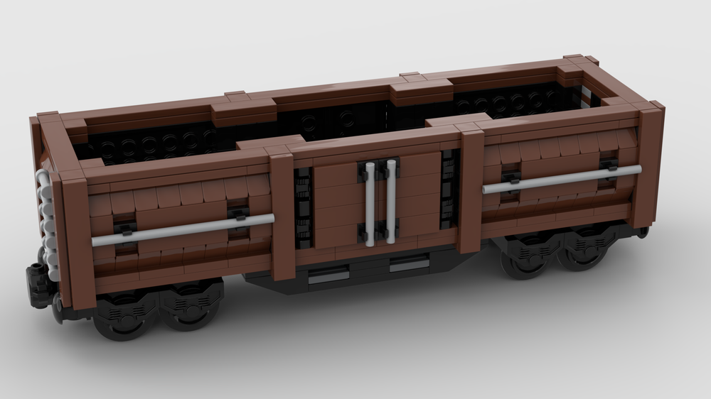 LEGO Cargo Train - Barrel Wagon MOC 2126 🚆🍺🏹 