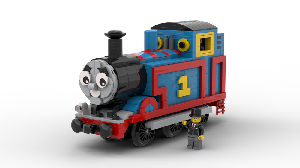 LEGO MOC Thomas the Engine by | Rebrickable - Build with LEGO