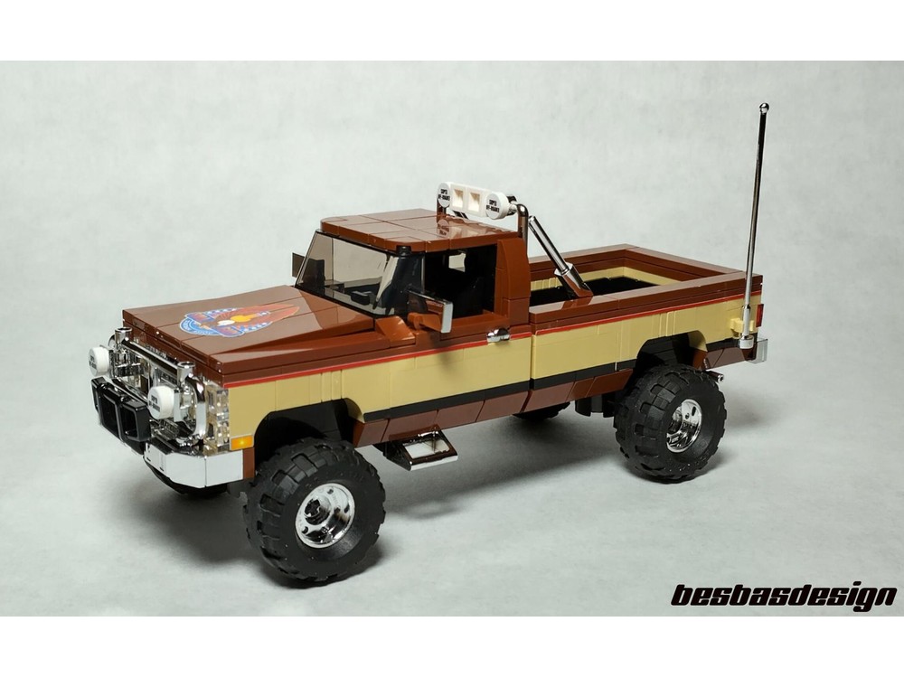 Modellino GMC K-2500 Sierra Pick-up 1982 In Scala 1/18 - Serie The Fall Guy, Greenlight, Marrone/Crema, Limited Edition - Foto 5
