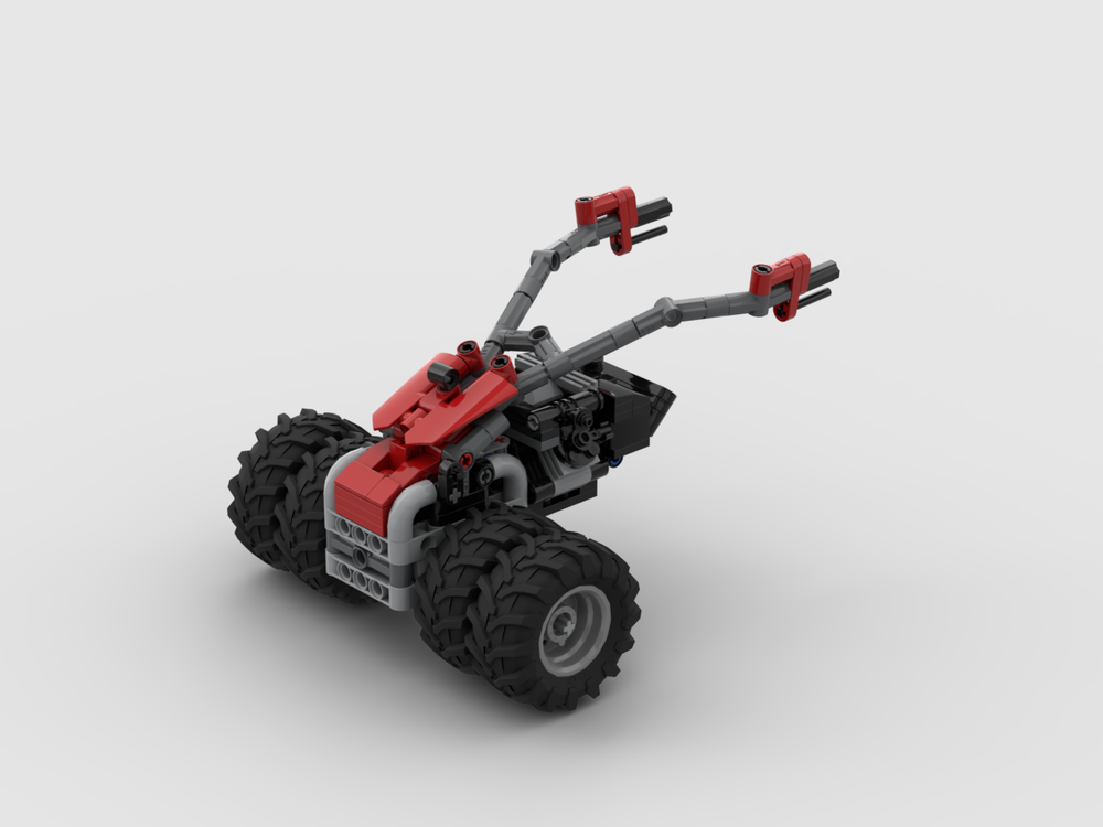 LEGO MOC-140808 Single-axle tractor with twin tires and PTO on/off by ...