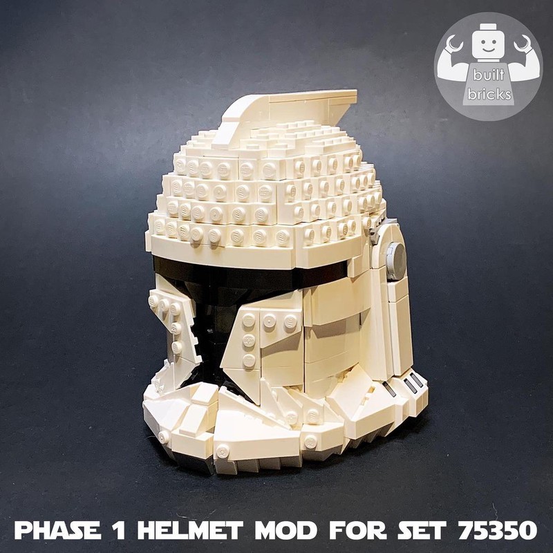 LEGO MOC Shiny Phase 1 Clone Modified Commander Cody Helmet by built_bricks Rebrickable - Build LEGO