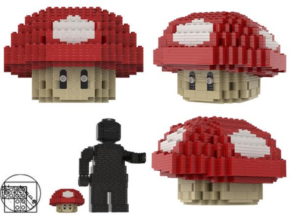 LEGO MOC Mushroom by Bricksculpture.net | Rebrickable - Build with LEGO
