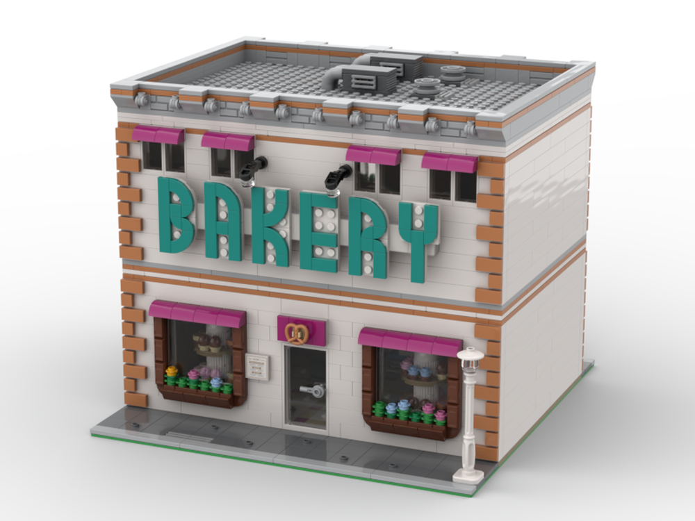 Moc Bakery Shop Building Bricks Oven Bricks City Bread - Temu