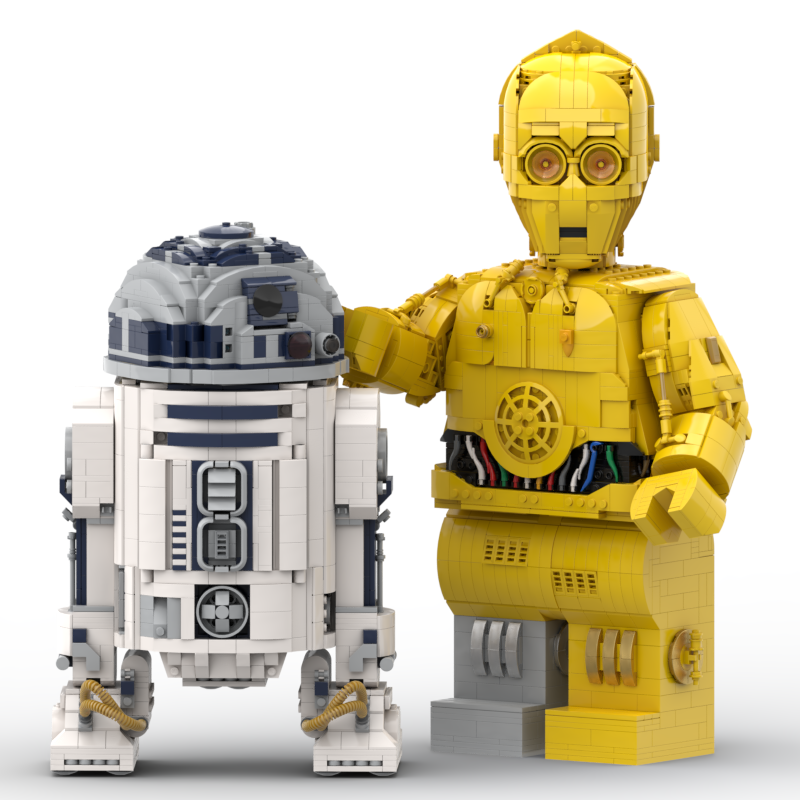 MOC C-3PO megafigure by Albo.Lego | Rebrickable - Build with