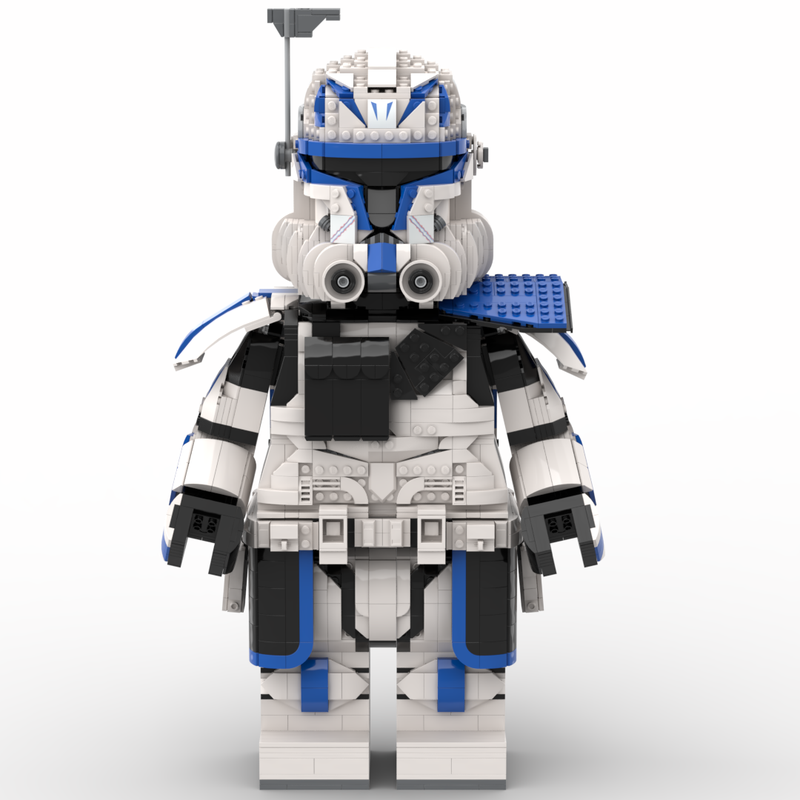LEGO MOC Captain Rex Phase 2 Megafigure (fits official helmet) by Albo